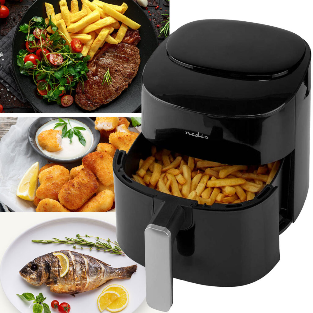 Digitale Heissluft Fritteuse, 4,4 l, Timer, Sensor Touch Control, 1300 Watt Digitale Heissluft Fritteuse, 4,4 l, Timer, Sensor Touch Control, 1300 Watt