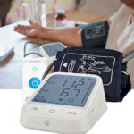 SmartLife Oberarm-Blutdruckmessgerät, Bluetooth, HD-LCD-Display, App, Wrap-Manschette