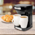 Kompakte Filter-Kaffeemaschine, Abschalt-Automatik, inkl. 2 Tassen, 450 W