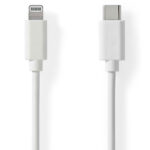 iPhone Ladekabel, Lightning Kabel, USB-C, MFi Zertifiziert, 1 m, weiss