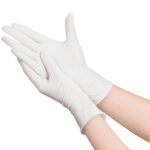 Haushaltshandschuhe aus Naturlatex, 100er Set, weiss, Grösse M