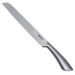 Küchenmesser mit Wellenschliff-Klinge, Edelstahl