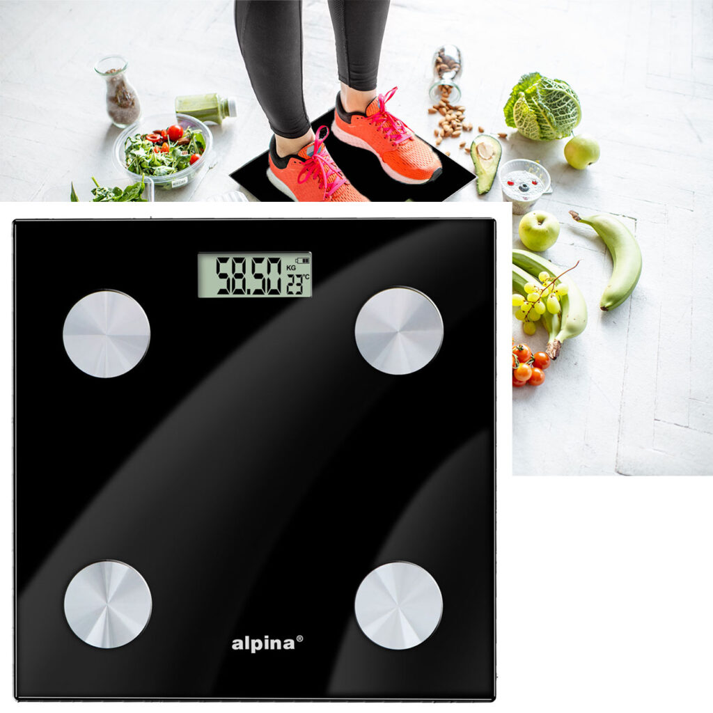 Personenwaage mit Körperfettmessung und Bluetooth-Funktion Personenwaage mit Körperfettmessung und Bluetooth-Funktion