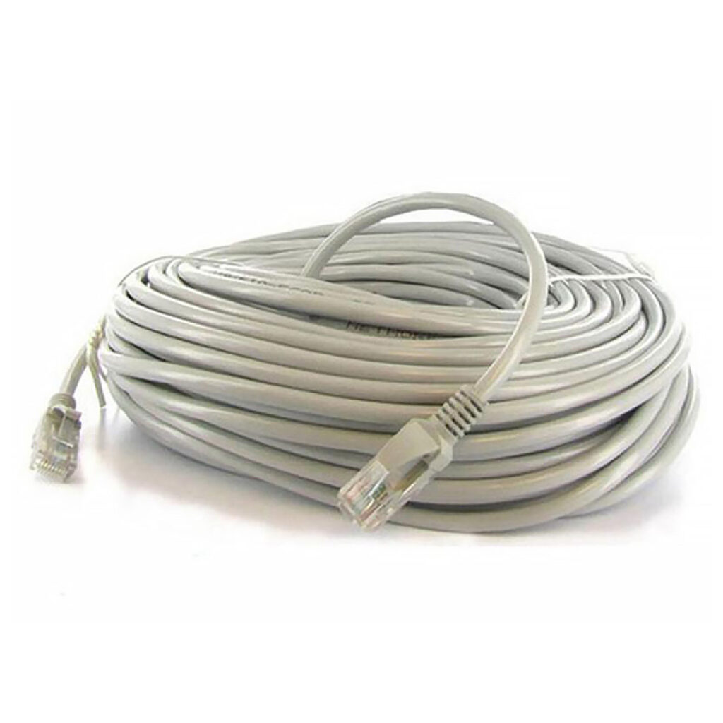 Netzwerkkabel CAT6e UTP, vergoldete Kontakte, 2x RJ45-Stecker, Kupferinnenleiter, L 5,0 m Netzwerkkabel CAT6e UTP, vergoldete Kontakte, 2x RJ45-Stecker, Kupferinnenleiter, L 5,0 m