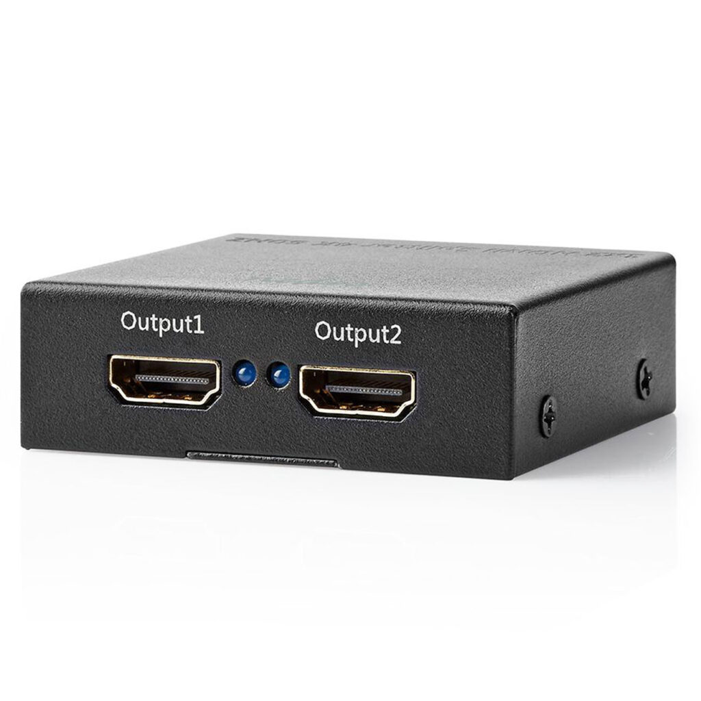 HDMI Splitter, überträgt auf zwei HD-Bildschirme, bis zu 2 Ultra HD HDMI HDMI Splitter, überträgt auf zwei HD-Bildschirme, bis zu 2 Ultra HD HDMI