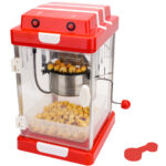 Popcorn-Maschine im roten Retro-Look, 24 x 28 x 43 cm