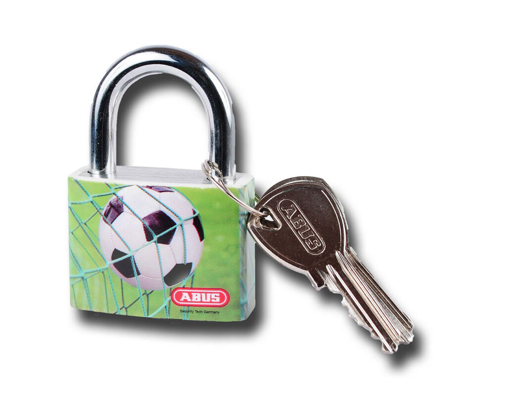 Abus Vorhängeschloss Fussball