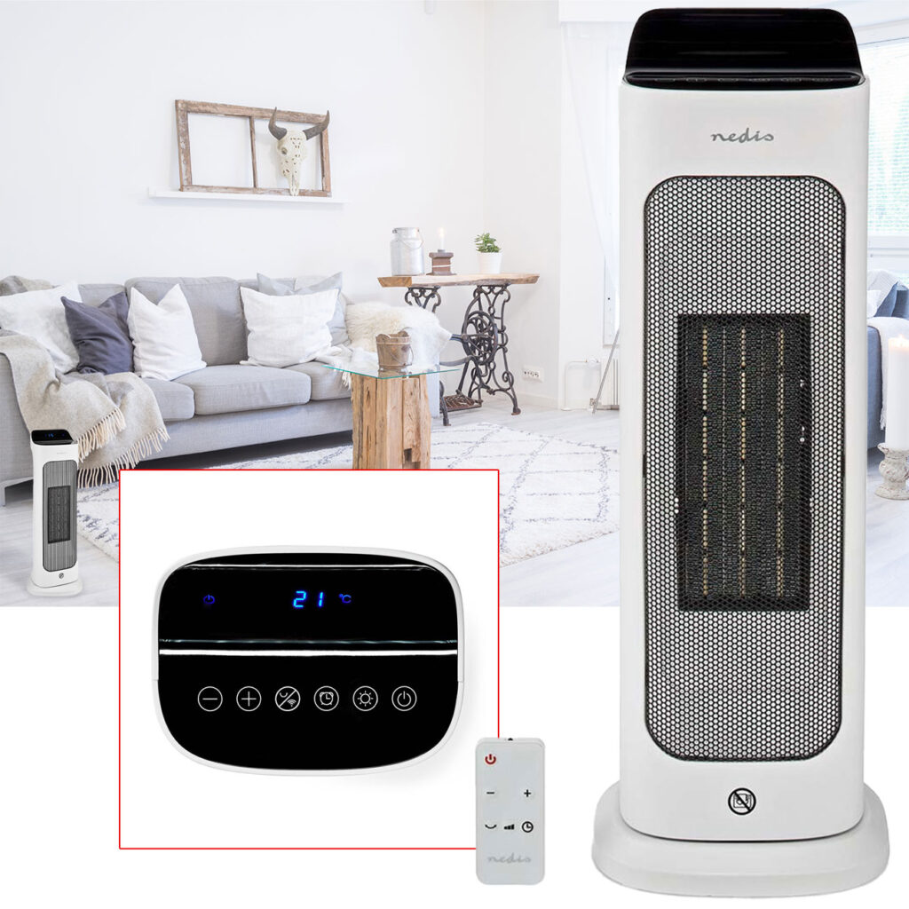 Smarter Keramik-PTC Turmheizlüfter, Thermostat, 2-stufig, 1400 / 2000 W Smarter Keramik-PTC Turmheizlüfter, Thermostat, 2-stufig, 1400 / 2000 W