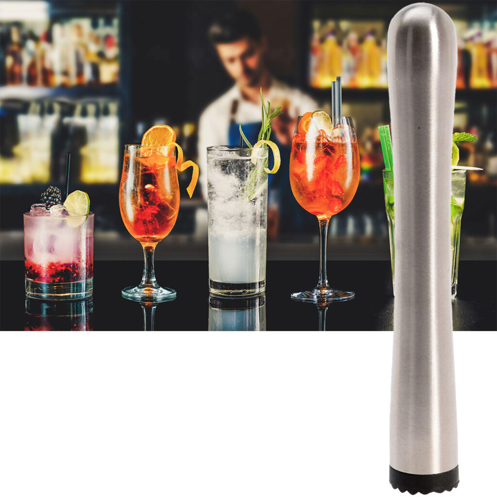 Cocktail-Stampfer, Edelstahl, Stössel für Cocktails, Ø 2,5 x H 17 cm Cocktail-Stampfer, Edelstahl, Stössel für Cocktails, Ø 2,5 x H 17 cm