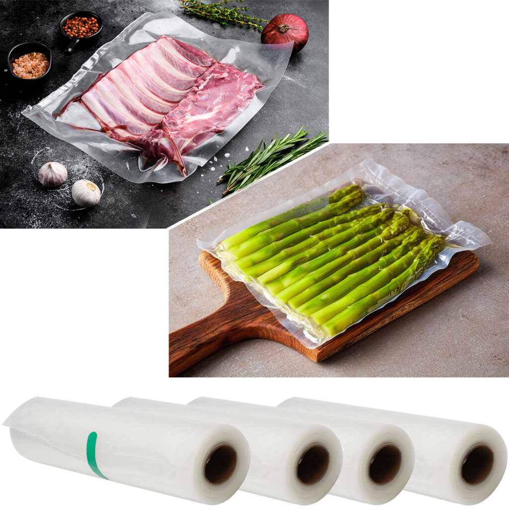 4 Profi Vakuumier-Folienschläuche für Balken-Vakuumierer, 20 x 500 cm 4 Profi Vakuumier-Folienschläuche für Balken-Vakuumierer, 20 x 500 cm