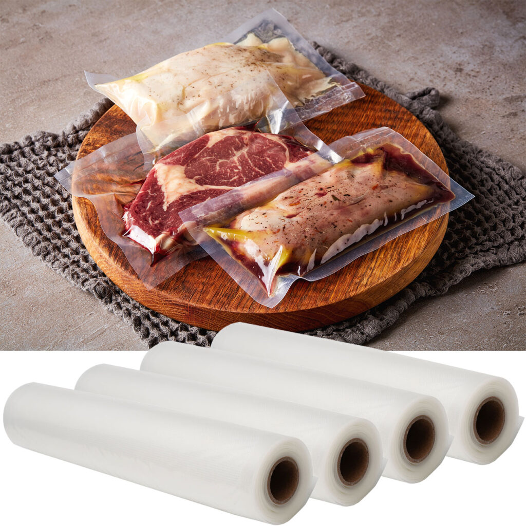 4 Profi Vakuumier-Folienschläuche für Balken-Vakuumierer, 28 x 500 cm 4 Profi Vakuumier-Folienschläuche für Balken-Vakuumierer, 28 x 500 cm