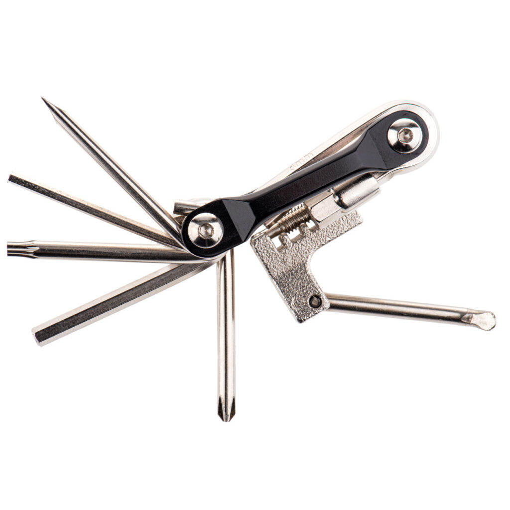 Multitool für das Fahrrad mit 11 Funktionen