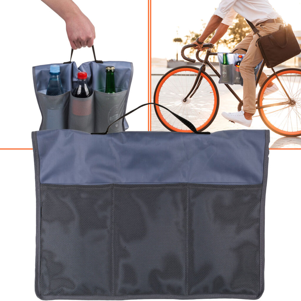 Getränke-Kühltasche für Velos, inkl. Kühlpacks