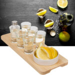 Tequila-Servier-Set, 9-teilig, inkl. Gläser, Salzstreuer und Schälchen