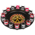 Roulette Trinkspiel mit 16 Gläsern