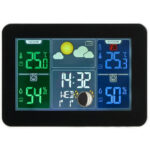 Wetterstation mit LCD Farbdisplay, Funk-Aussensensor, Barometer, Wecker