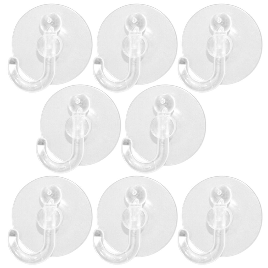 Saugnapf-Haken, 8er-Set, Wandhaken, Ø 3,5 cm