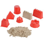 Modelliersand 500g und 6 Sand-Förmchen