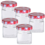 Vorratsglas, 5er Set, Marmeladenglas, 50 ml