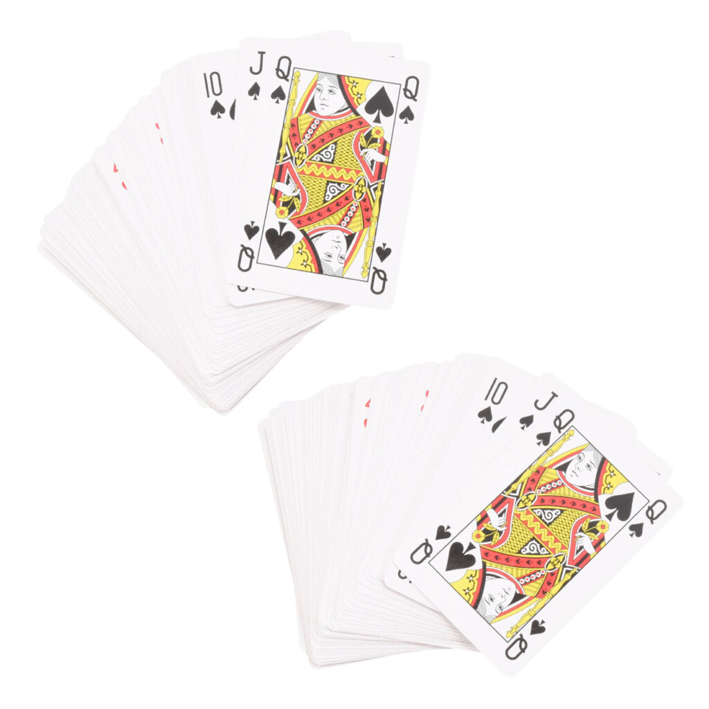 Spielkarten-Set, 2-tlg., mit 4 extra Jokern