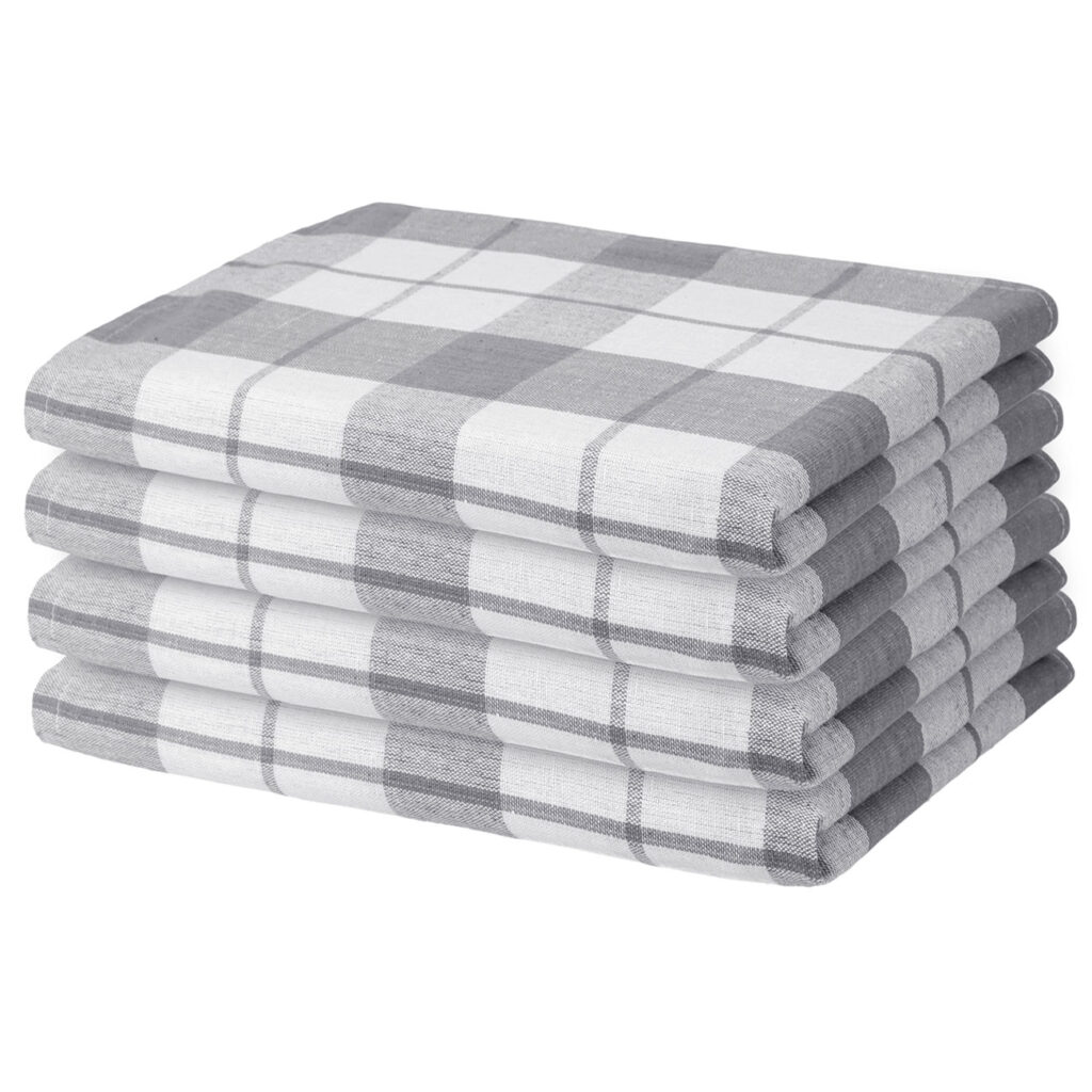 4er-Set Geschirrtücher, grau, 100% Baumwolle, 70 x 50 cm 4er-Set Geschirrtücher, grau, 100% Baumwolle, 70 x 50 cm