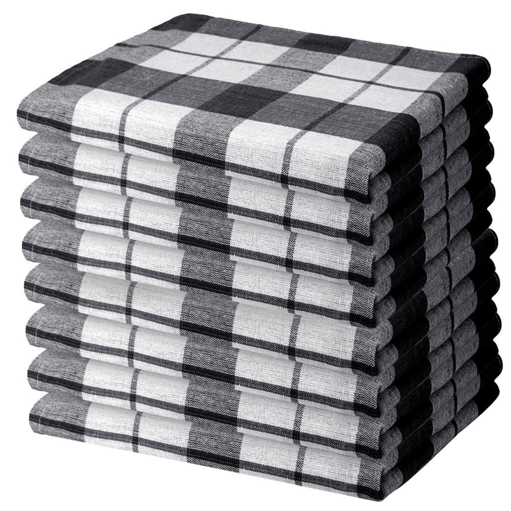 8er-Set Geschirrtücher, schwarz, 100% Baumwolle, 70 x 50 cm 8er-Set Geschirrtücher, schwarz, 100% Baumwolle, 70 x 50 cm