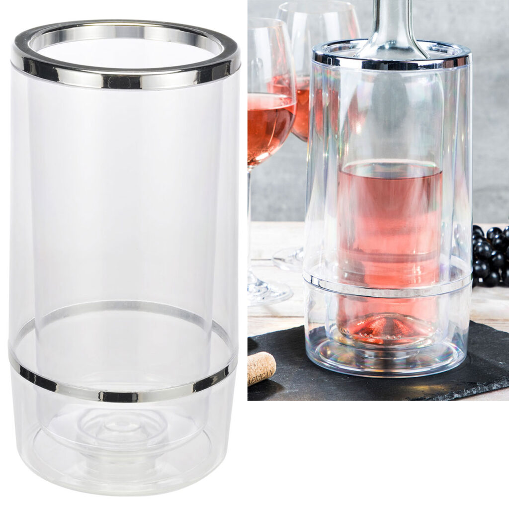 Weinkühler, transparent für Flaschen bis Ø 9 cm