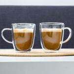 Doppelwandige Cappuccino Gläser, 270ml aus Borosilikatglas, 2er-Set