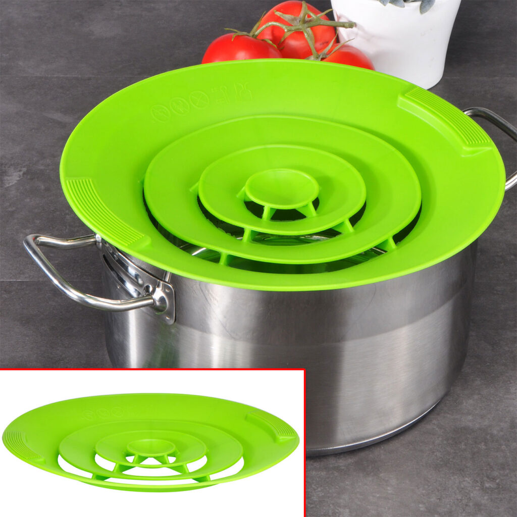Silikon-Überkochschutz für Pfannen und Töpfe von Ø 15-25 cm Silikon-Überkochschutz für Pfannen und Töpfe von Ø 15-25 cm