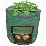 Pflanzsack mit Erntefenster, 43 Liter, Ø 35 x H 45 cm