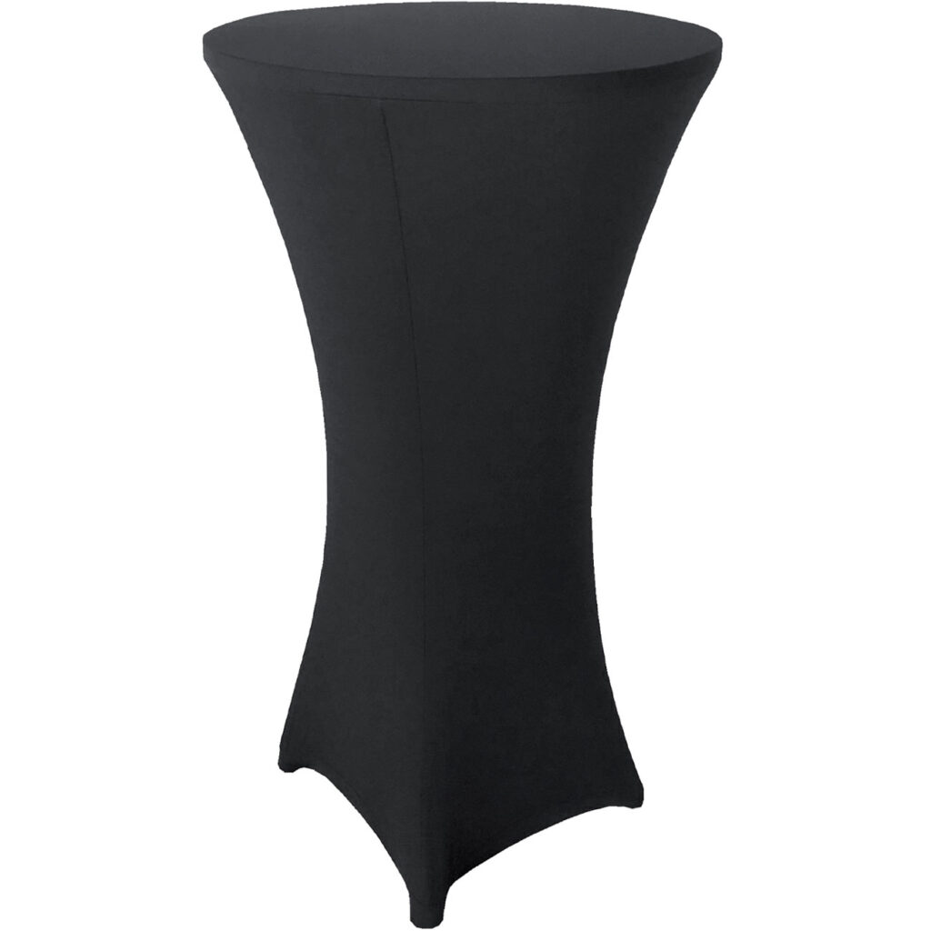 Stehtischhusse, schwarz für Tische bis 110cm, Ø 80cm Stehtischhusse, schwarz für Tische bis 110cm, Ø 80cm