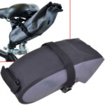 Satteltasche fürs Velo, wasserdicht, grau