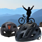 Velohelm mit Rücklicht, L (58 – 61 cm)