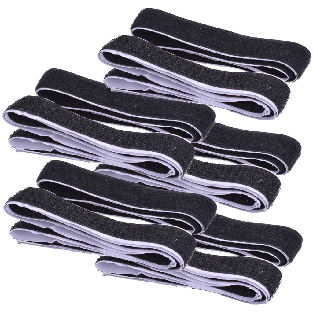 5er-Set Klettverschlussband, 1m x 20mm, selbstklebend, schwarz 5er-Set Klettverschlussband, 1m x 20mm, selbstklebend, schwarz