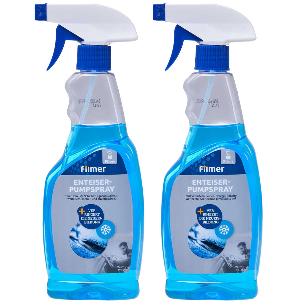 2er-Set Enteiser-Spray für Scheiben, Spiegel und Scheinwerfer, 500ml 2er-Set Enteiser-Spray für Scheiben, Spiegel und Scheinwerfer, 500ml