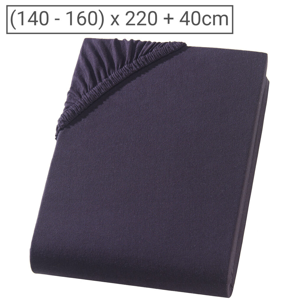 Wasserbett Premium Qualitäts-Jersey Fixleintuch, 100% Baumwolle, schwarz, 160 x 220 cm Wasserbett Premium Qualitäts-Jersey Fixleintuch, 100% Baumwolle, schwarz, 160 x 220 cm