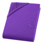 Boxspringbett-Topper Übergrösse Qualitäts-Jersey Fixleintuch, violett, 200 x 200 cm
