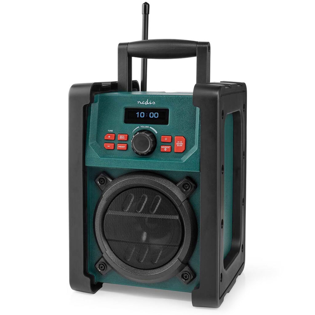 DAB+/FM Baustellenradio, Bluetooth, IP65, 15 Watt DAB+/FM Baustellenradio, Bluetooth, IP65, 15 Watt