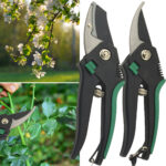 Gartenscheren-Set mit Bypass-und Amboss-Schere