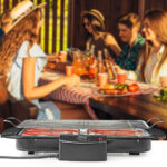 Elektrischer Grill, Tischgrill mit Thermostat, 2000 W