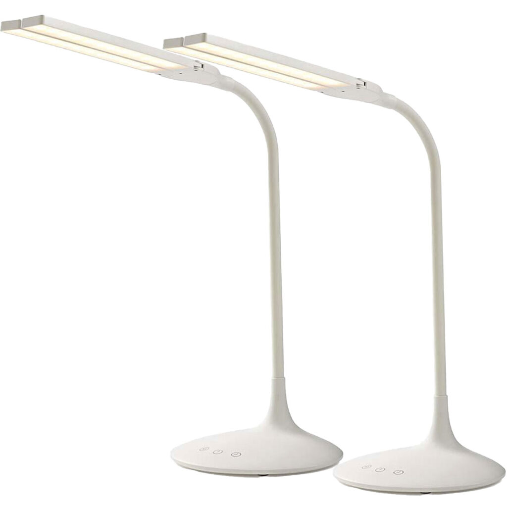 2er-Set LED-Schreibtischlampe, Dimmbar, 280 lm