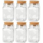 6er Set Vorratsglas mit Korkverschluss 250 ml