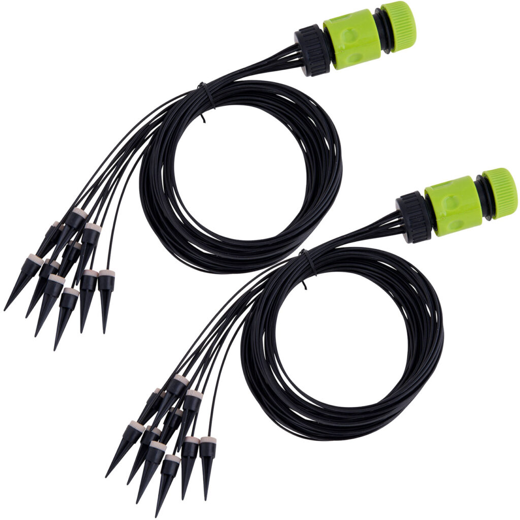 2er-Set Tropfbewässerungs-Set mit 10 Düsen, 1,55m 2er-Set Tropfbewässerungs-Set mit 10 Düsen, 1,55m