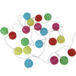 Partylichterkette mit Lampions, bunt, 20 Lämpchen, IP44