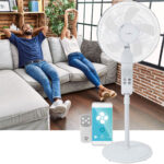 Standventilator, SmartLife, WLAN, mit 3-Gang-Motor, Oszillationsregler