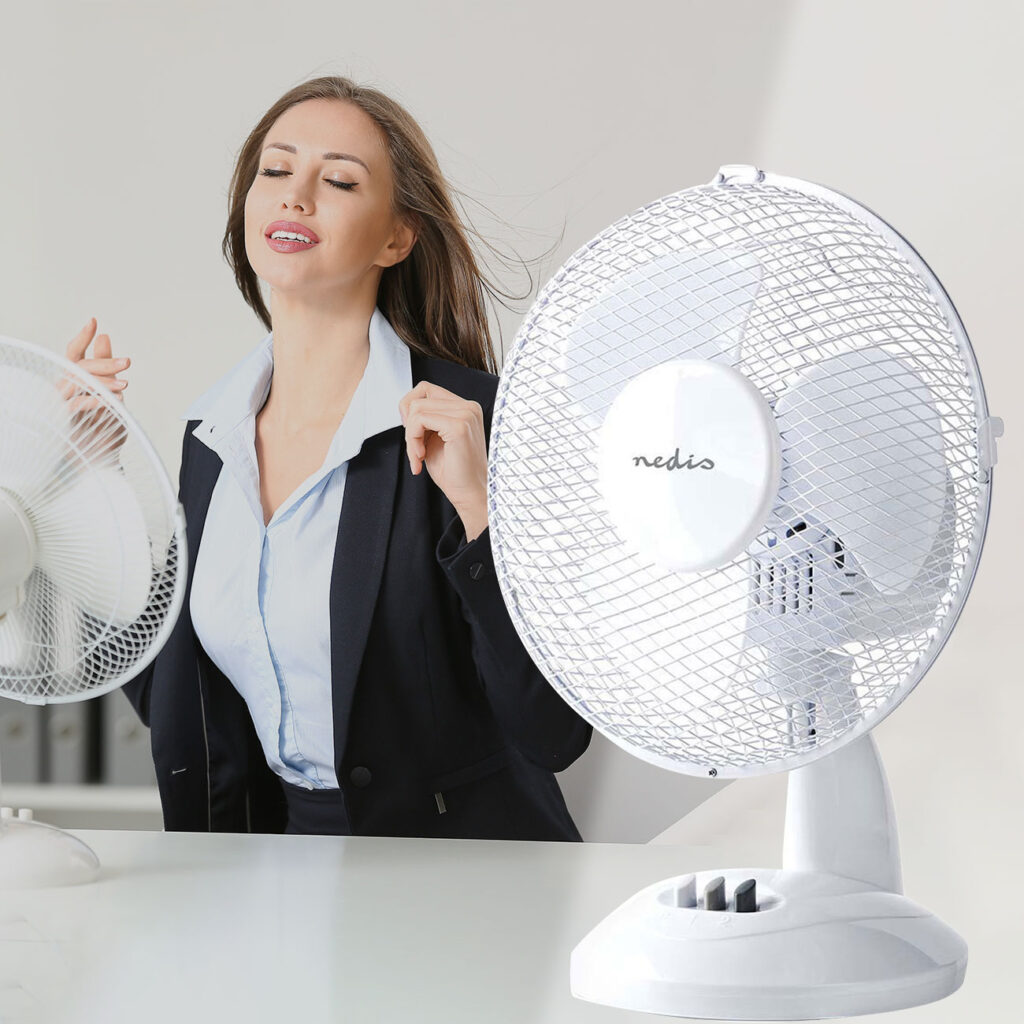 Tischventilator, weiss, Ø23 cm, 22W