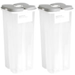 2er-Set Vorratsdose mit 4 Fächern, 3000 ml