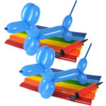 Ballon-Modellier-Set, 60 Stück + 2 Handpumpen