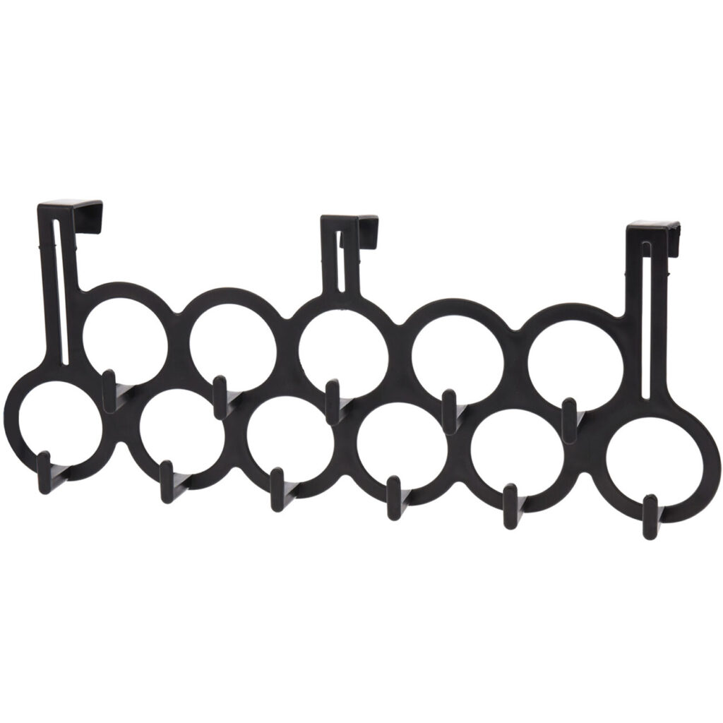 Türhakenleiste mit 11 Haken, schwarz
