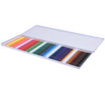 Komplett-Set mit 50 Buntstiften in Metallbox, 48 x 18,5 x 1,5 cm (Box)